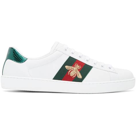 gucci bee sneakers white|Gucci bee sneakers men's.